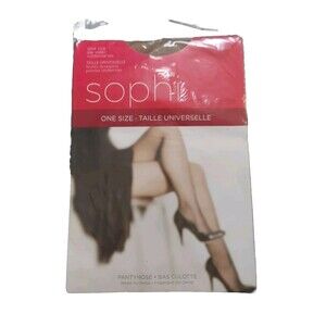 Sophi Pantyhose Day Sheer Reinforced Toe One Size Beige Nylon New Hose Packaging